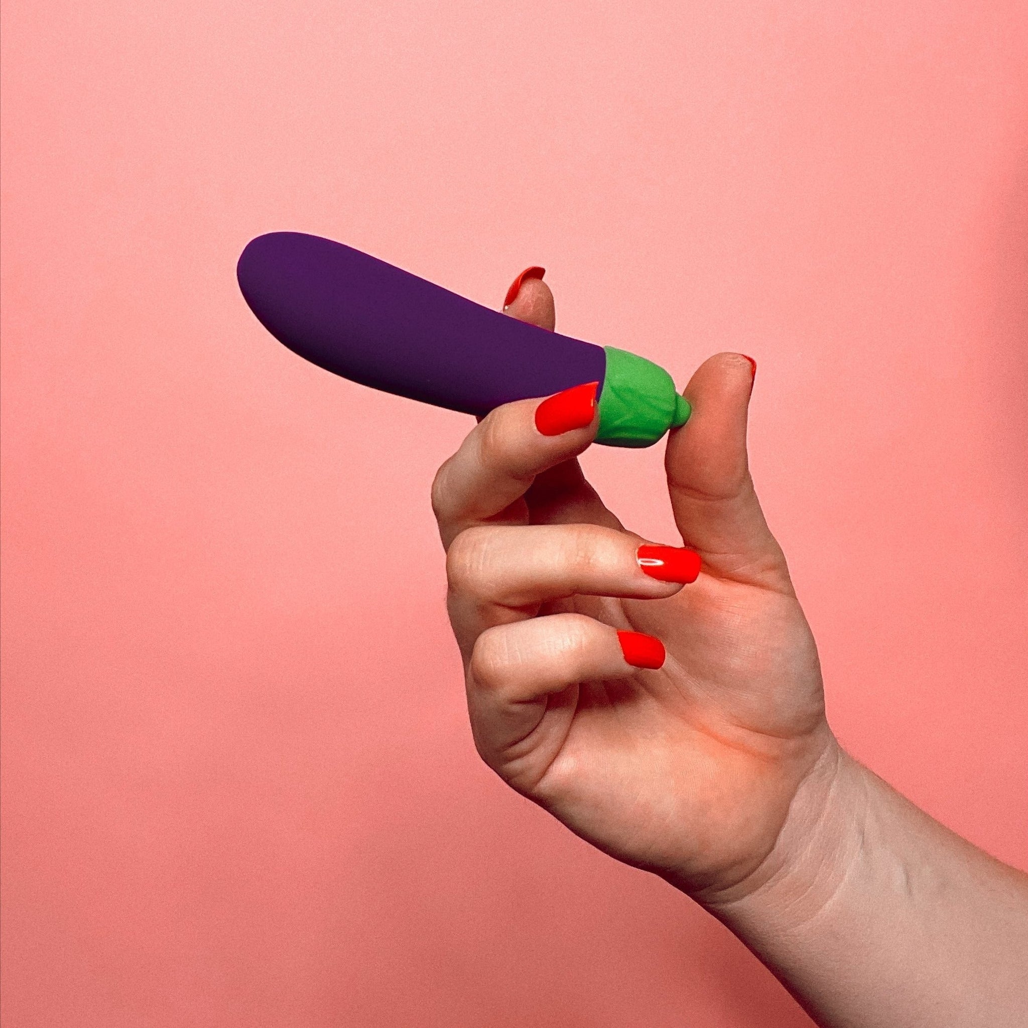 Eggplant vibrator dildo funny sex toys