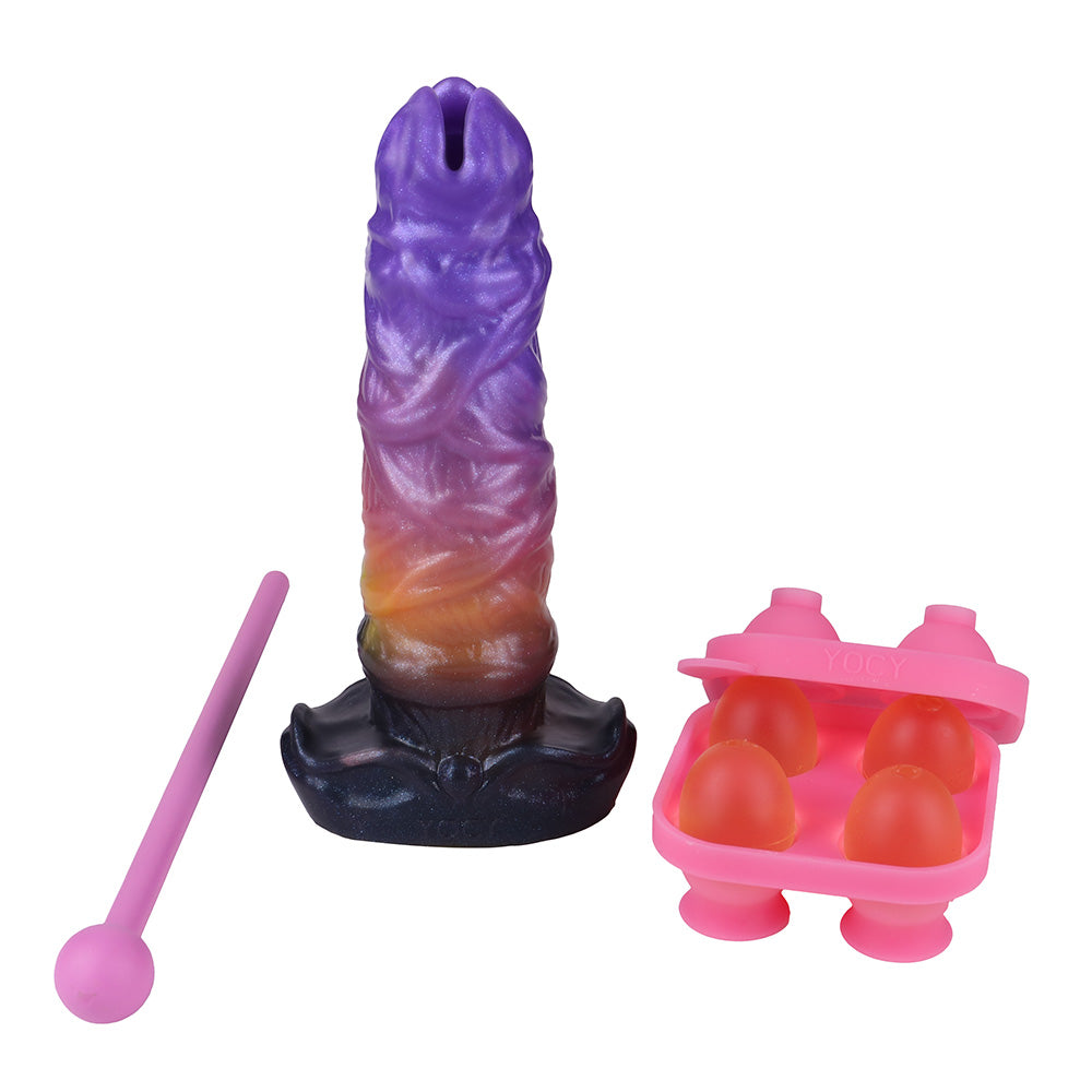 8 Inch Textured Silicone Ovipositor Dildo