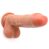 画像をギャラリー ビューアにロード Foreskin Penis 9 inch Realistic Vibrator Dildo