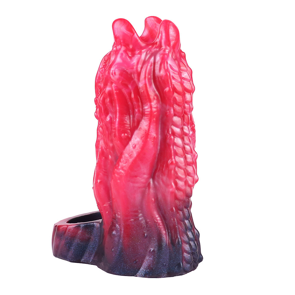 Open Alien Silicone Vibrating Penis Sleeve
