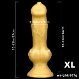 画像をギャラリー ビューアにロード Large Golden Dog Dildo