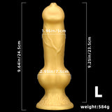 画像をギャラリー ビューアにロード Large Golden Dog Dildo