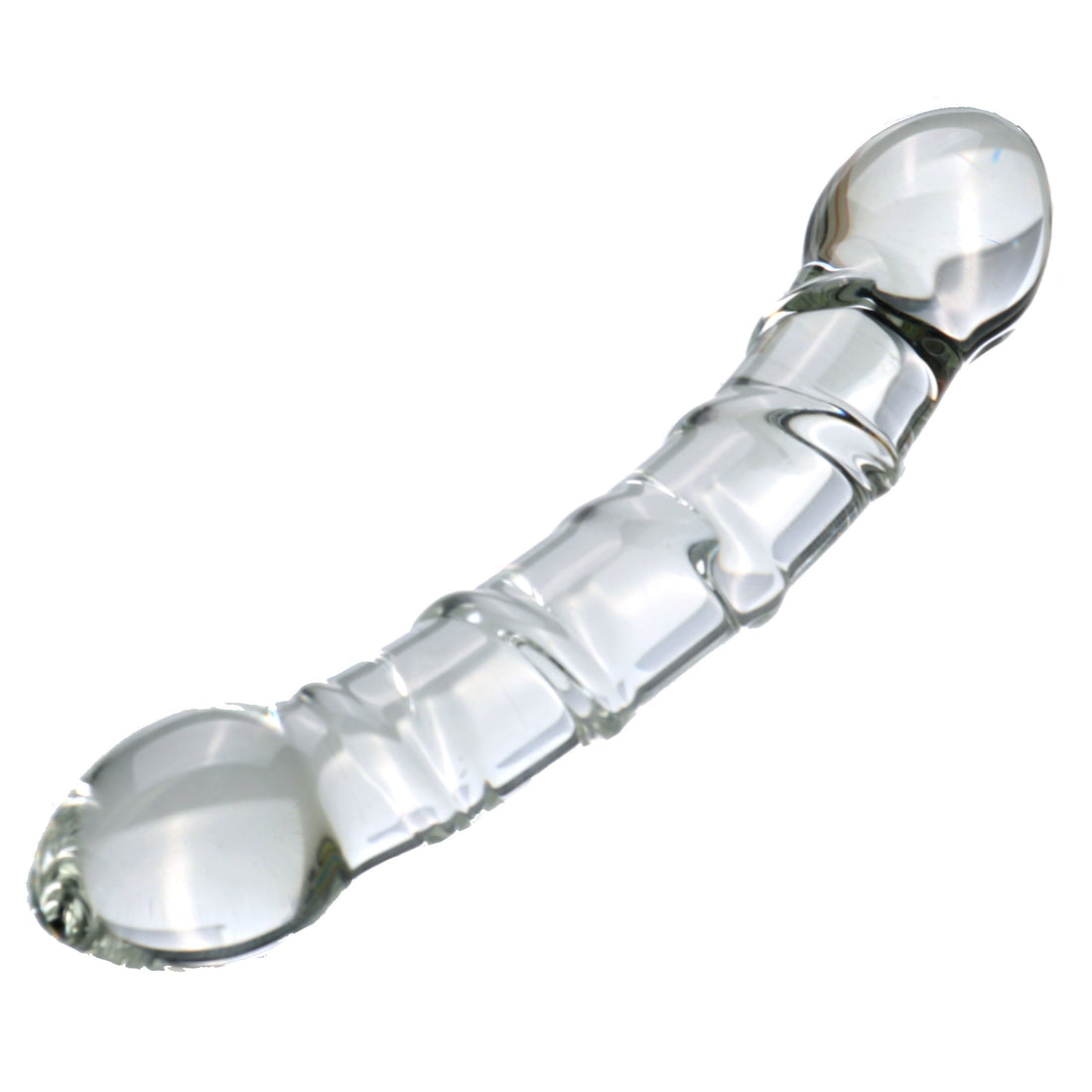 Double Ended Glass Dildo Smooth Clear