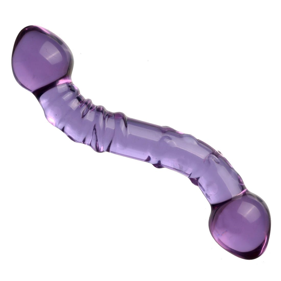 7 Inch Purple Rain Double Ended Glass Dildo