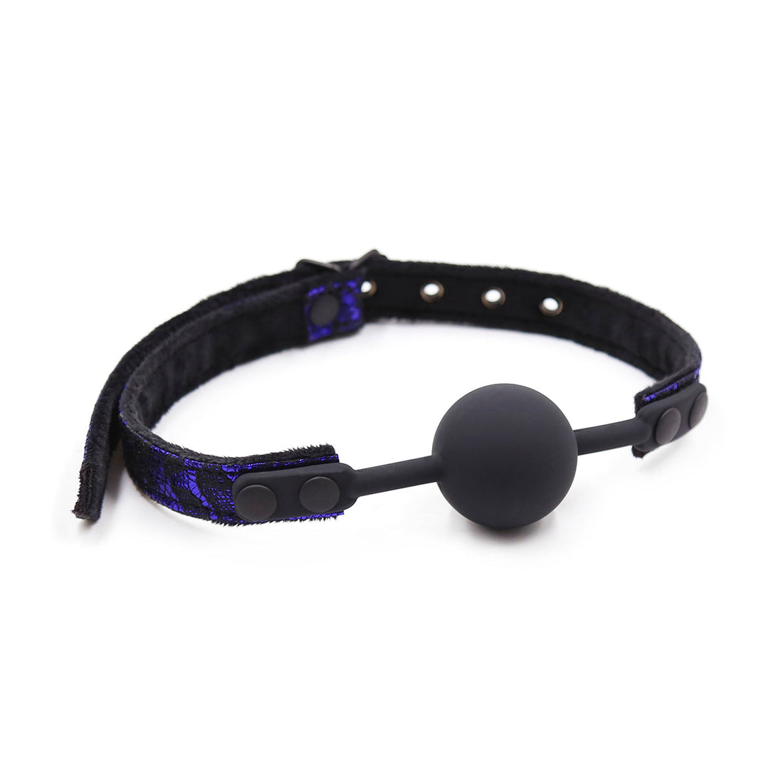 Gay Ball Gag Blue 1.5in Silicone Fetish