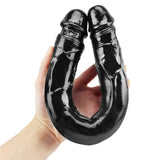 Charger l&#39;image dans la galerie, Black Double Dildo 15 inch Long Sex Toy