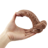 画像をギャラリー ビューアにロード Brown curved dildo