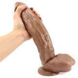 画像をギャラリー ビューアにロード 12 inch brown pvc  penis