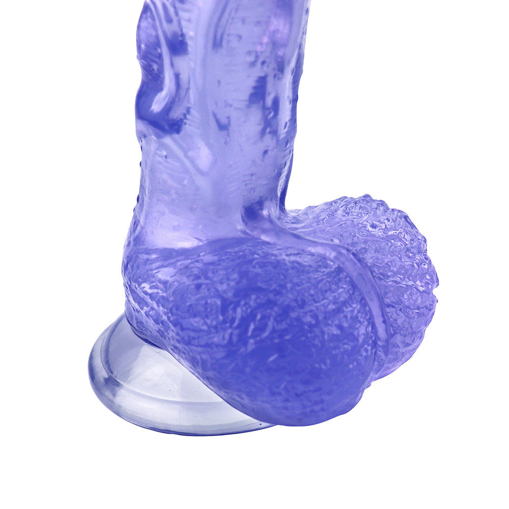 Blue Dildo Jelly Realistic Suction Cup