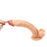 Charger l&#39;image dans la galerie, 10 inch flesh-colored dildo