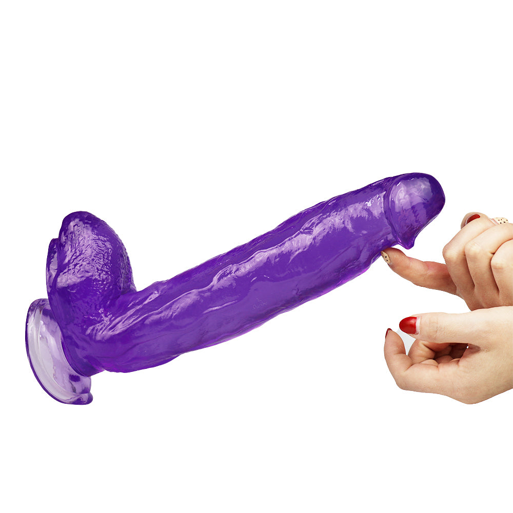 12 Inch Big Thick Purple Jelly Dildo