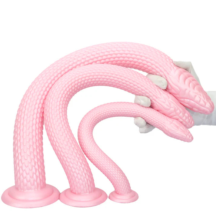 21 Inch Pink Soft Animal Snake Dildo