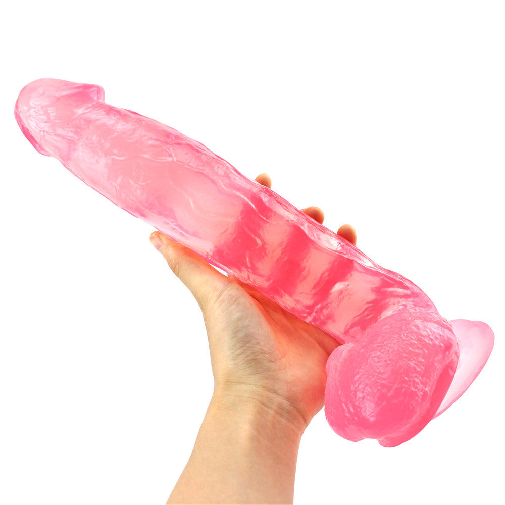 Big thick pink dildo