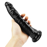 画像をギャラリー ビューアにロード 8 Inch small straight black dildo