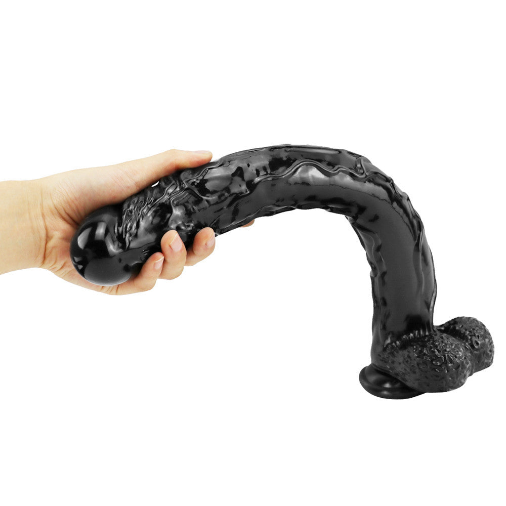 Black Mamba Dildo 16 Inch Long Slim