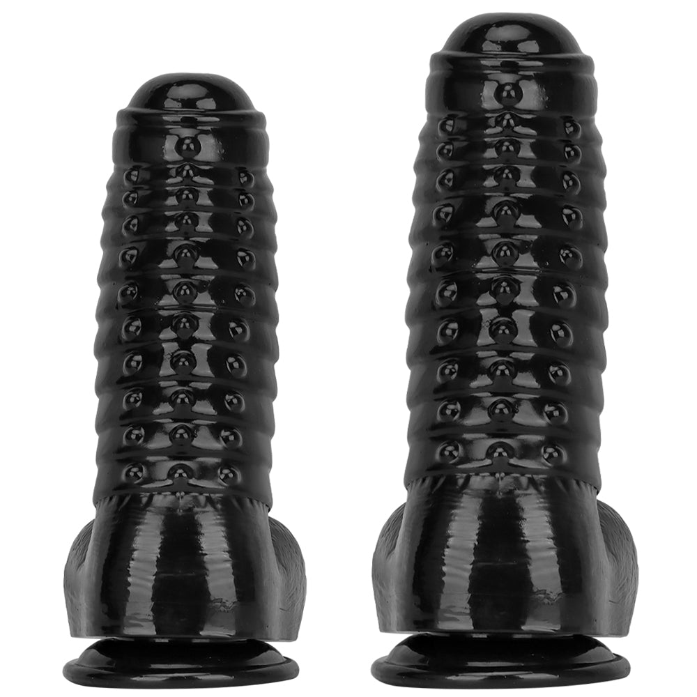 13 Inch Raised Black Huge Dragon Dildo