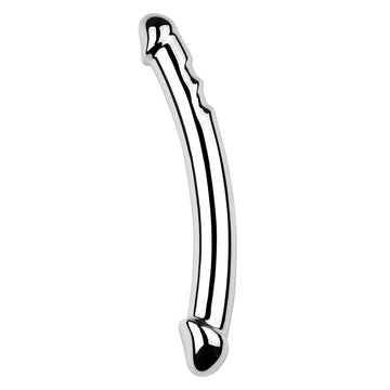 7 Inch Silver Double Ended  Metal Dildo