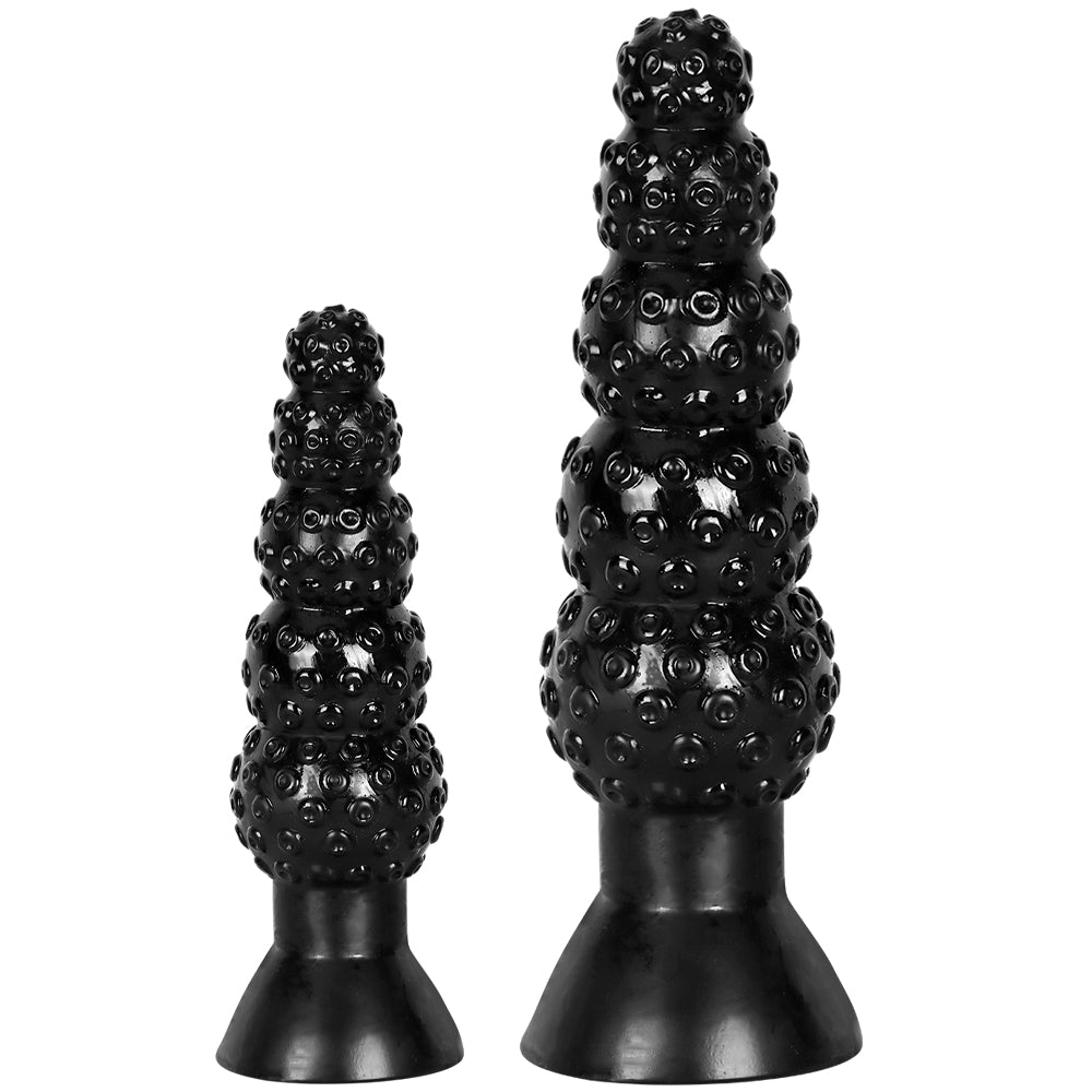5 Beaded Black Octopus Tentacle Dildo