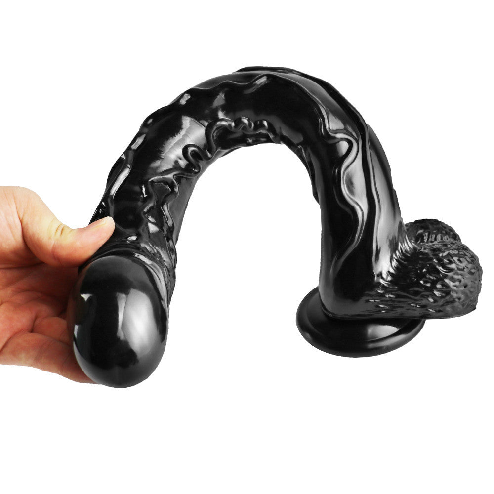 Black Mamba Dildo 16 Inch Long Slim