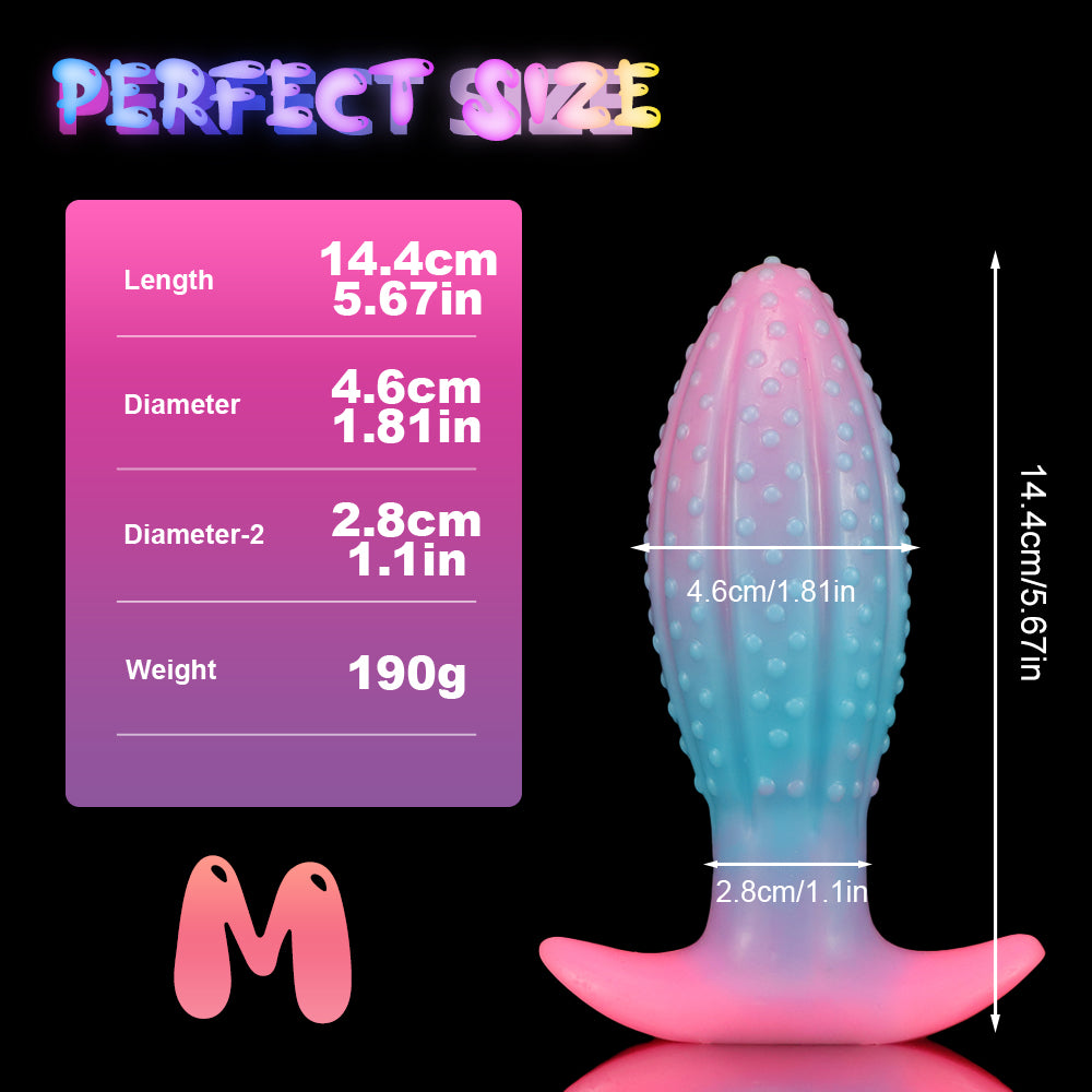 Cactus Glow In The Dark Silicone Anal Dildo