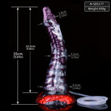 Load image into Gallery viewer, Dark Purple Dragon Squirting Fantasy Dildo