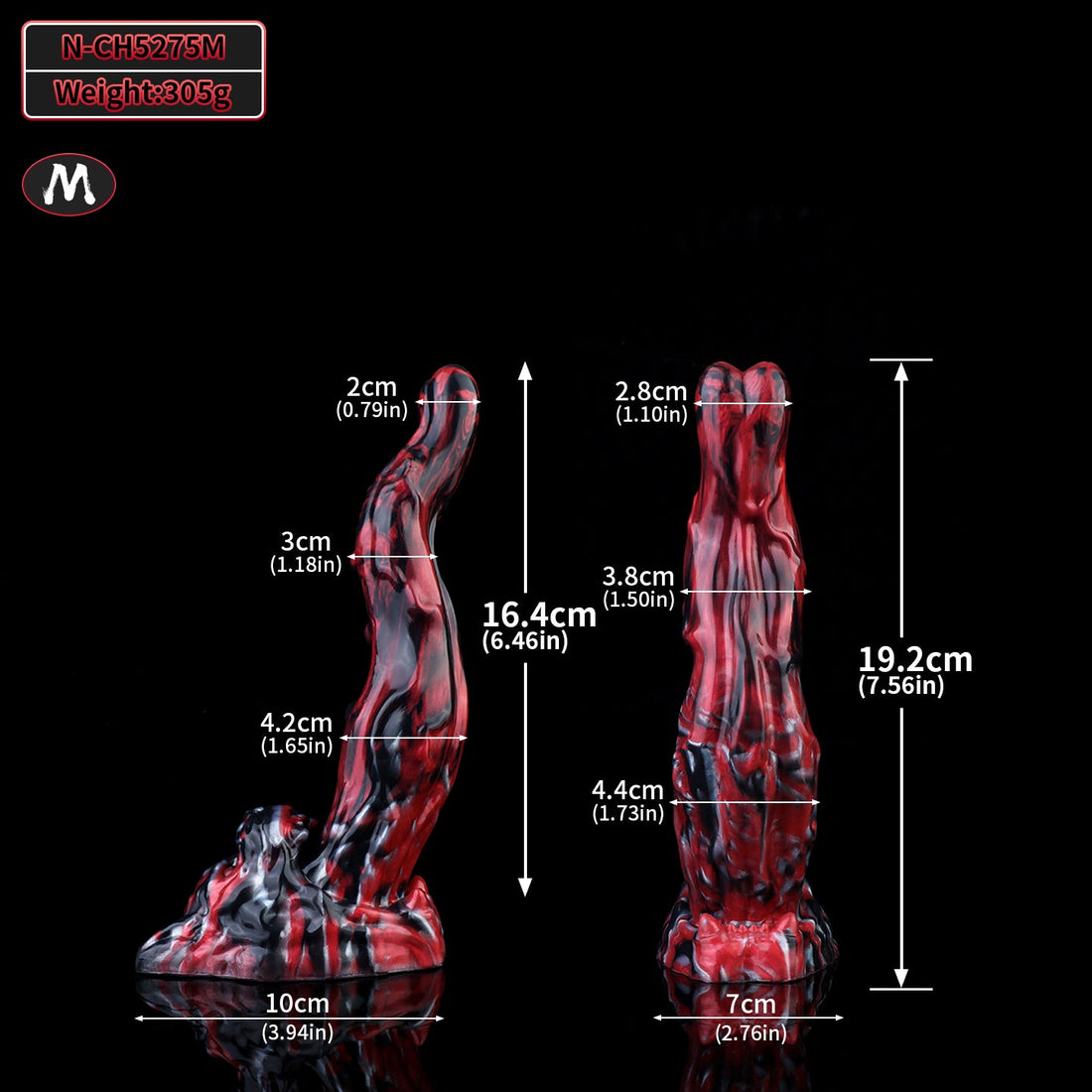 Silicone Custom American Bully Dog Tongue Dildo