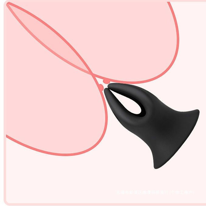 V Shaped Anal Open Training Hollow Plug