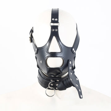 Open Mouth Gag Bondage BDSM Dildo Mask