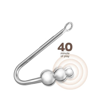 Metal Vibrating Anal Hook BDSM Butt Plug