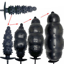 4.7 Inch Diameter Thick Black Inflatable Butt Plug