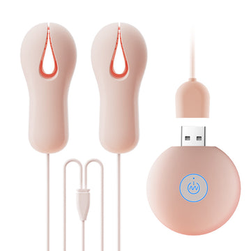 Pink Electric BDSM Vibrating Nipple Clamps