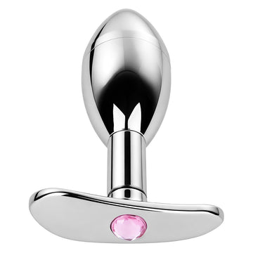 Pink Metal Jewel Butt Plug BDSM Toy
