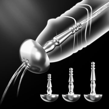 Stainless Steel Shower Hollow BDSM Penis Plug