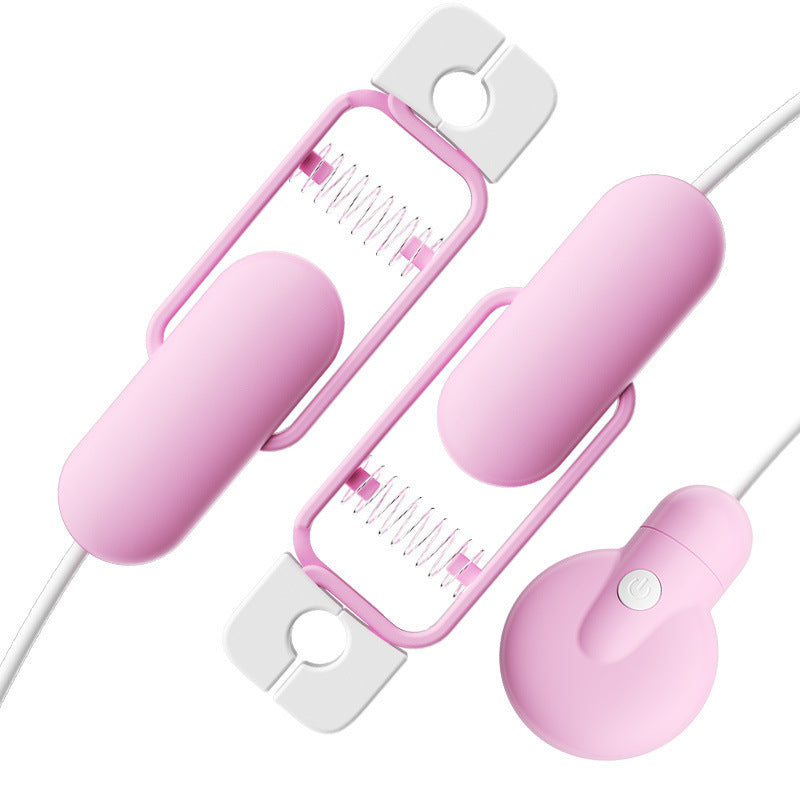 BDSM Pink Electric Vibrating Nipple Pinchers