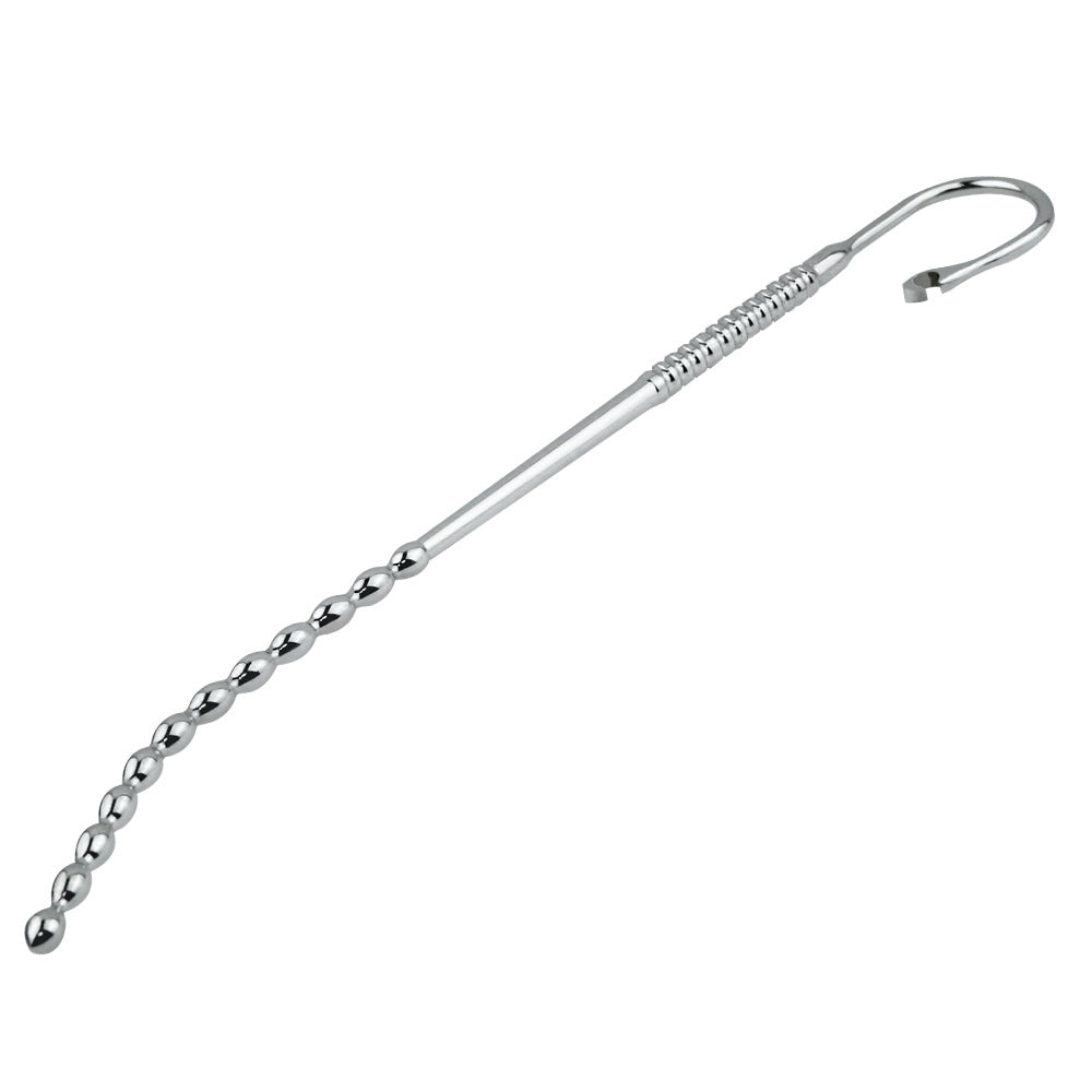 Long Stainless Steel Curved BDSM Penis Plug