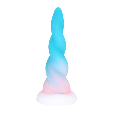 Blue Unicorn Suction Cup Dildo