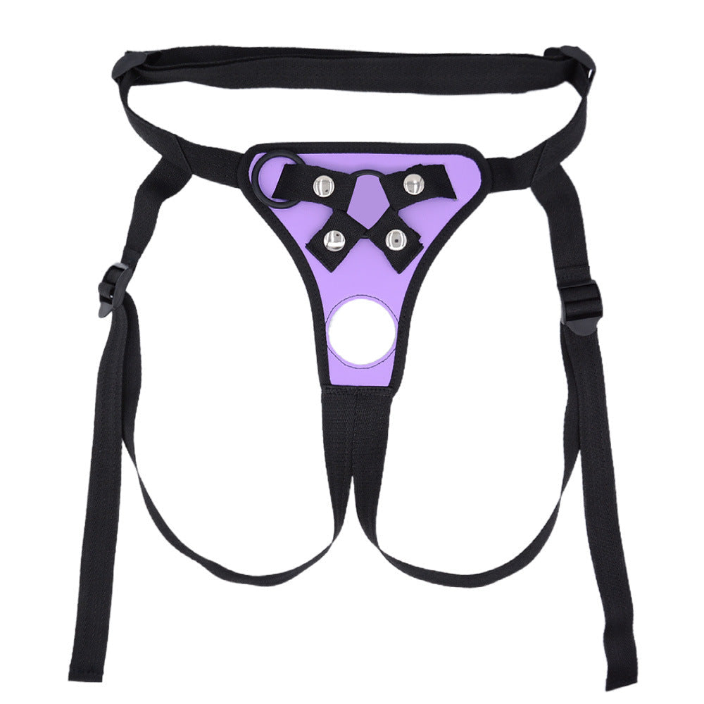 Purple O-Type Plus Size Strap on Harness