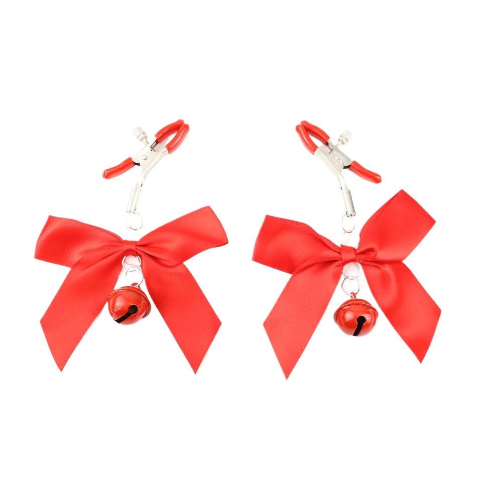 Cute Bow Bell BDSM Nipple Pinchers