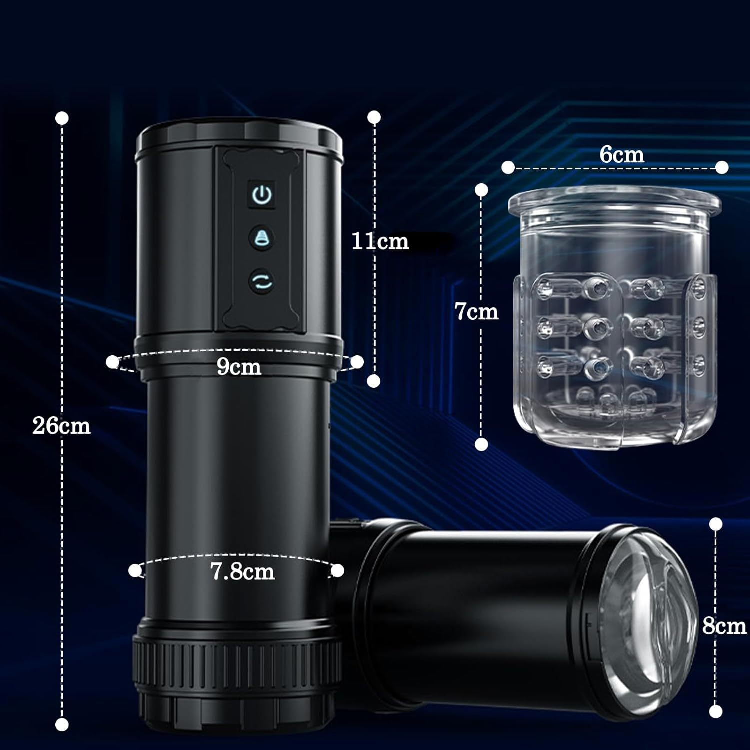 Rotating Lens Discreet Male Blowjob Machine