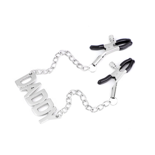 Alphabet Chain BDSM Adjustable Nipple Pinchers