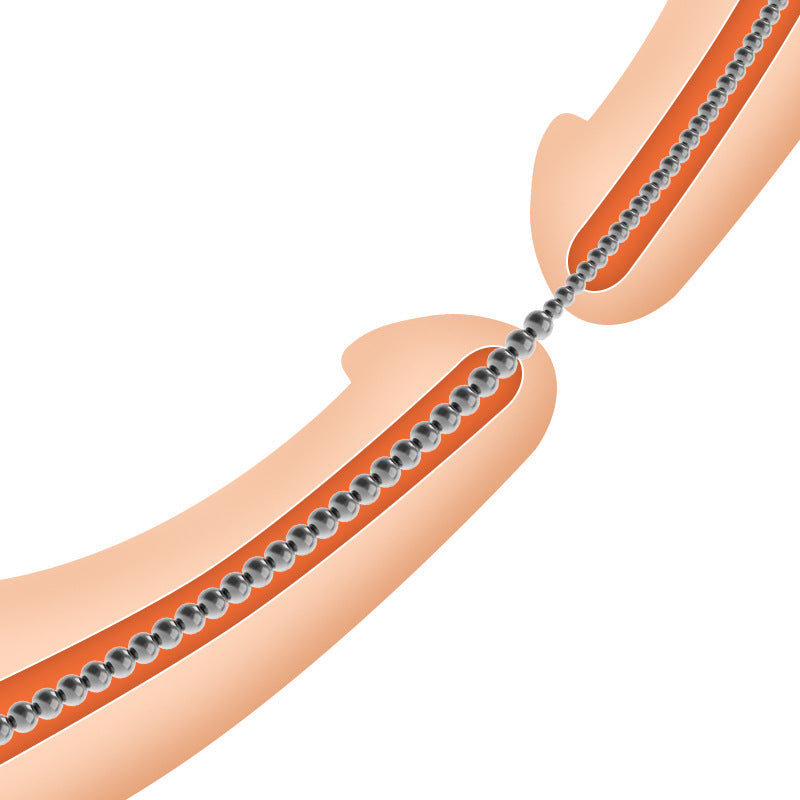 Double Ended Stainless Steel Chain BDSM Penis Plug