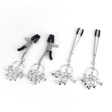 Adjustable Metal Star Pendant Nipple Clamps