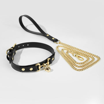 Bell Leather Adjustable BDSM Collar