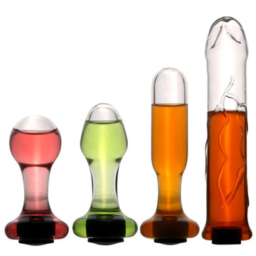 Hollow Heated Glass Dildo Anal Plug