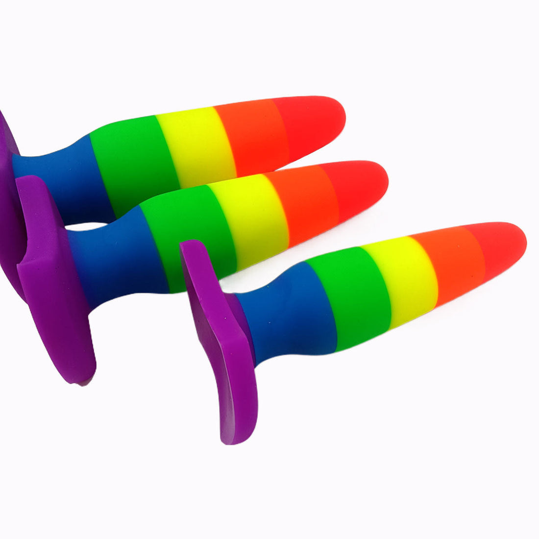 G spot Stimulation Rainbow Silicone Anal Plug