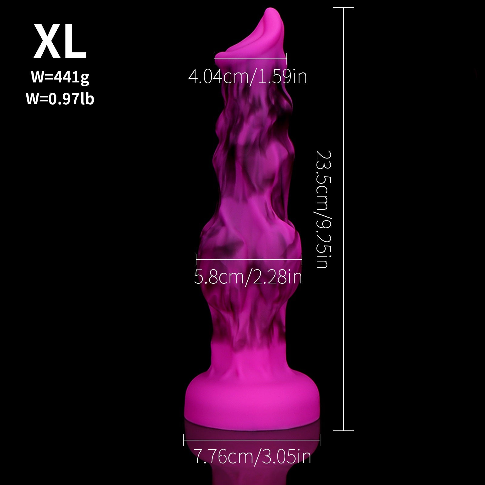 Purple Soft Simulated Wolf Dildo