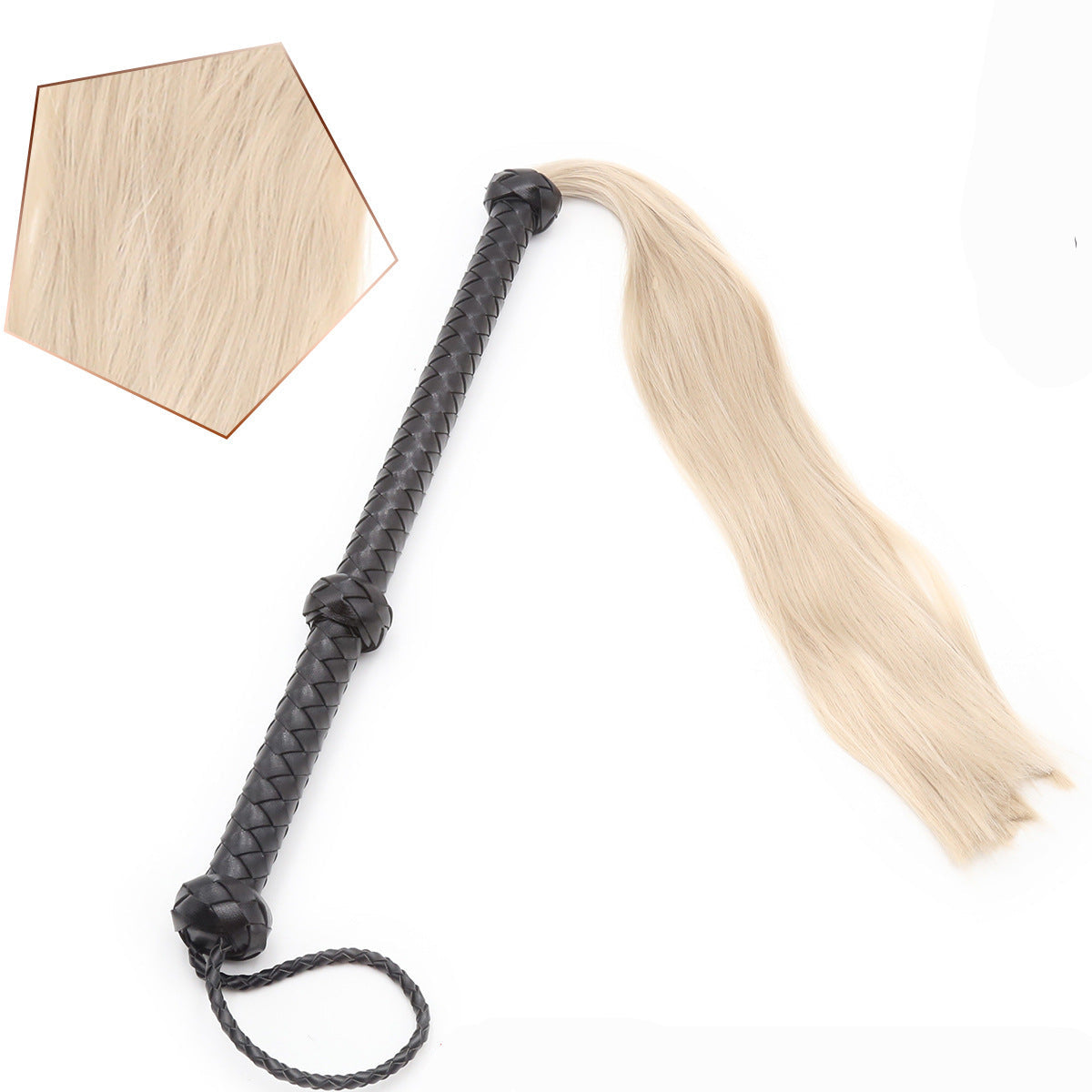 White Whisk Leather BDSM Flogger