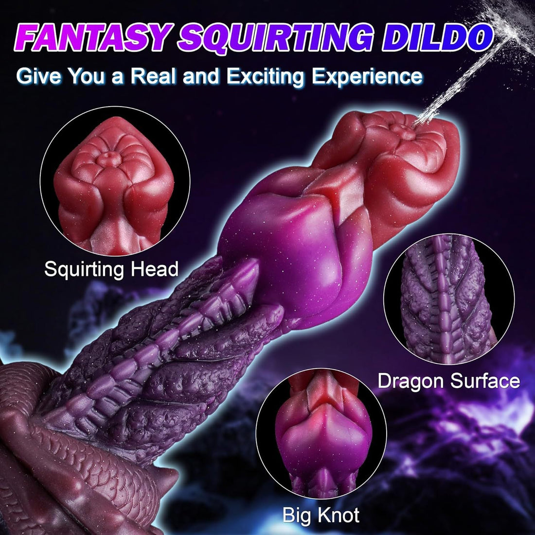 7 Inch Fantasy Squirting Dragon Dildo