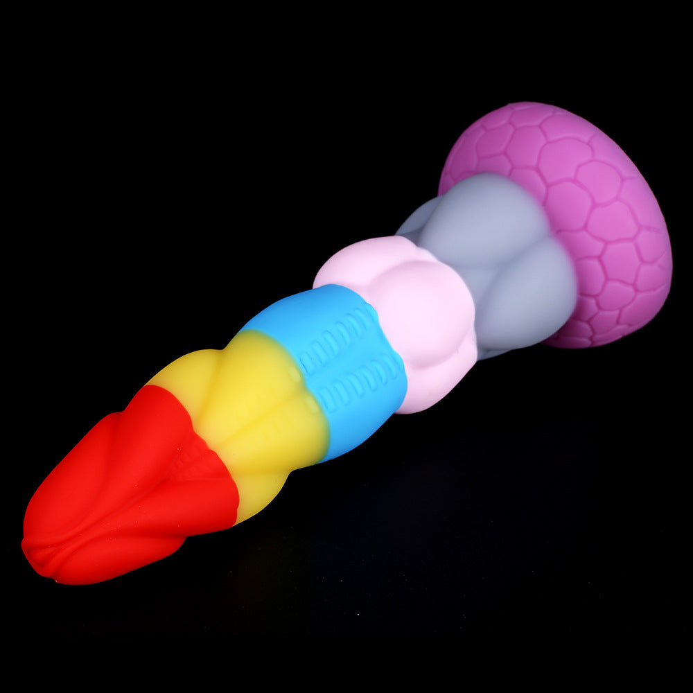 Rainbow Unicorn Soft Silicone Dildo
