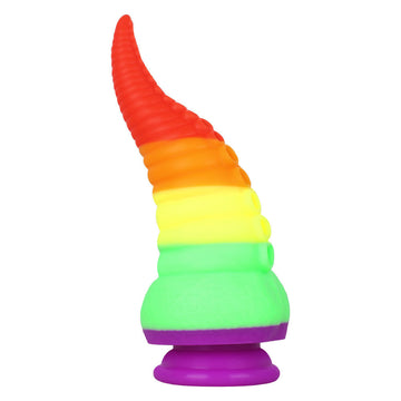 Rainbow Octopus Tentacle Suction Cup Dildo